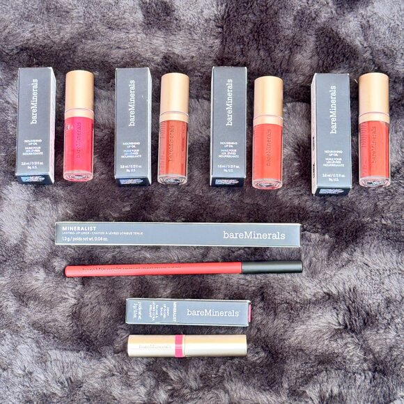 bareMinerals Other - BRAND NEW IN BOXES!  BARE MINERALS 6 PIECE LIP SET!